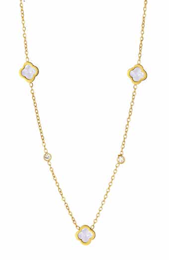 Floral Station Necklace