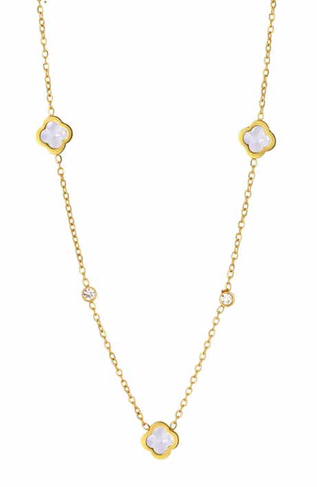 Floral Station Necklace