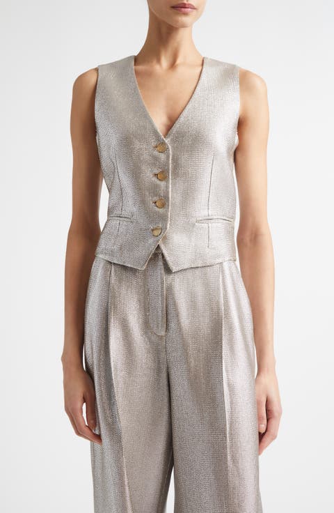 Lamé Suiting Vest