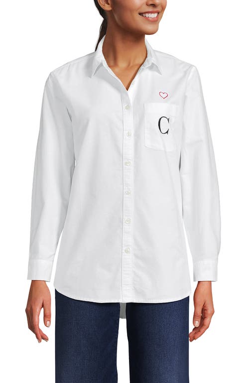 Lands' End Oxford Shirt In White