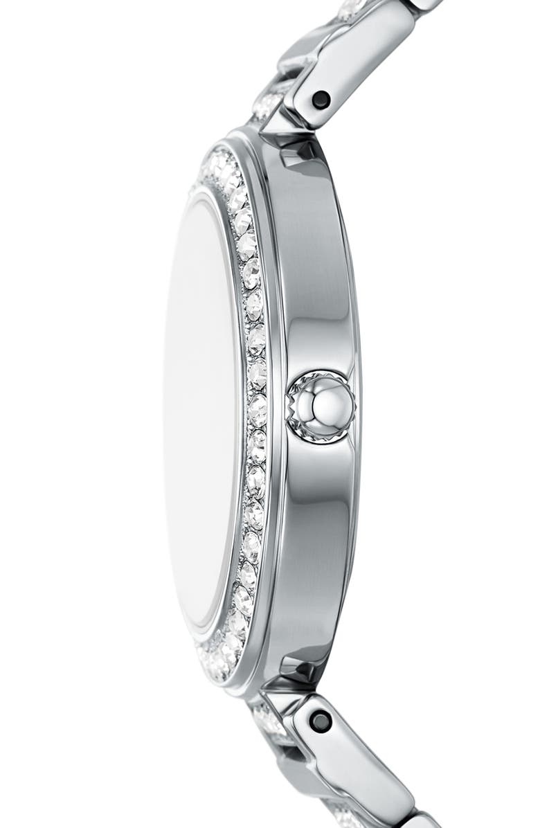 Fossil Karli Three Hand Quartz Bracelet Watch, 32mm, Alternate, color, Silver