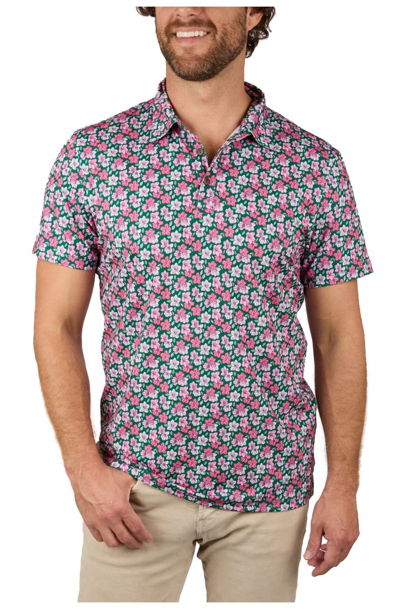 Kenny Flowers The Azaleas - Golf Shirt, Main, color, Pink