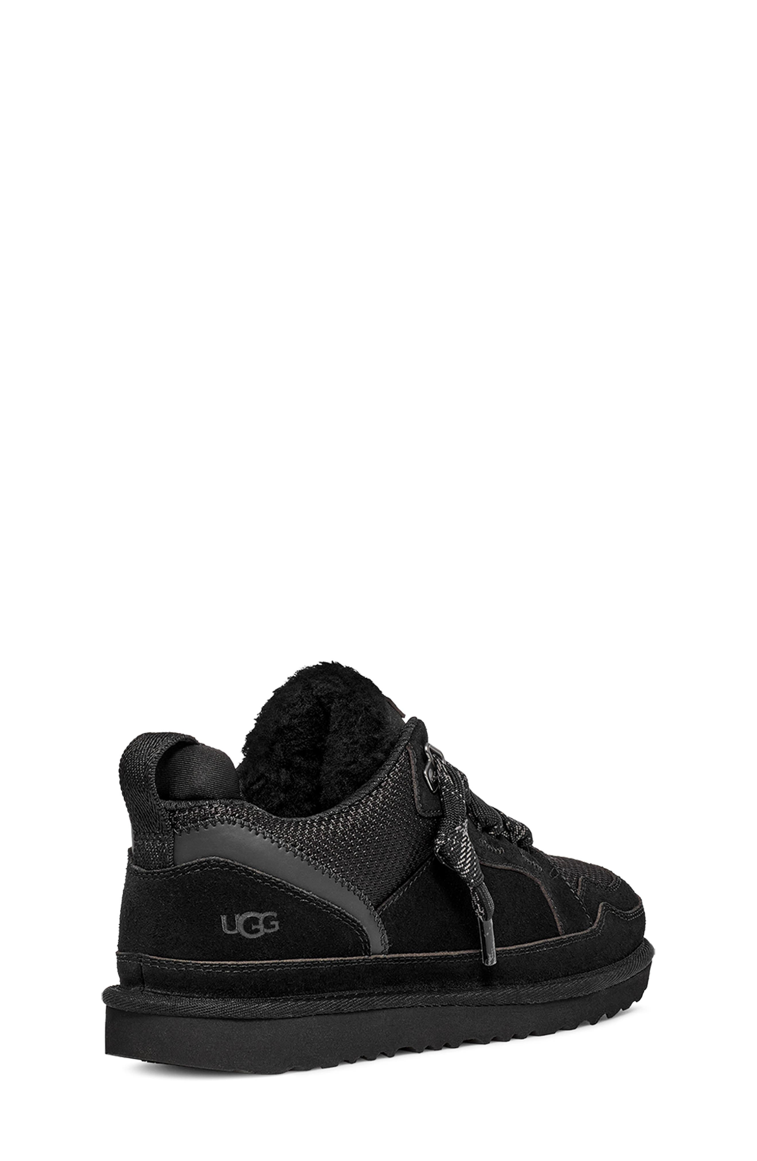 UGG<sup>®</sup> Kids' Lowmel Sneaker, Alternate, color, Blk