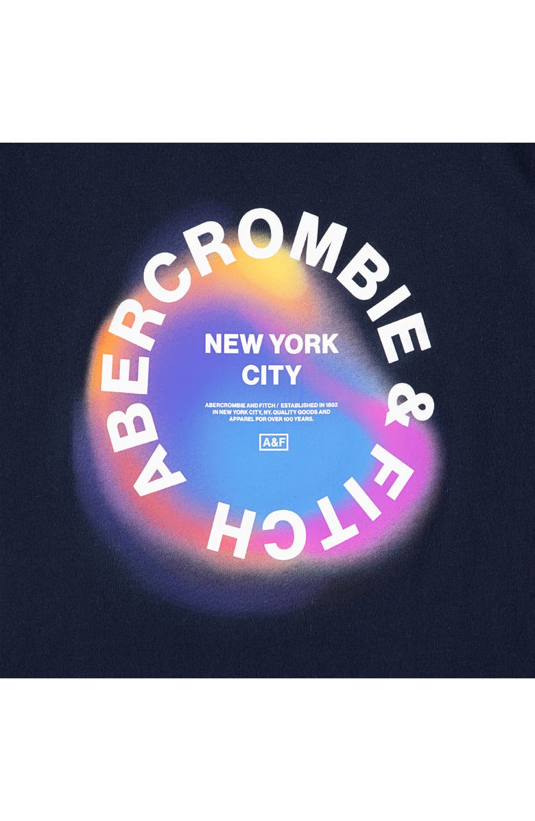 abercrombie kids Kids' Bight Lights Graphic T-Shirt, Alternate, color, Navy Blazer