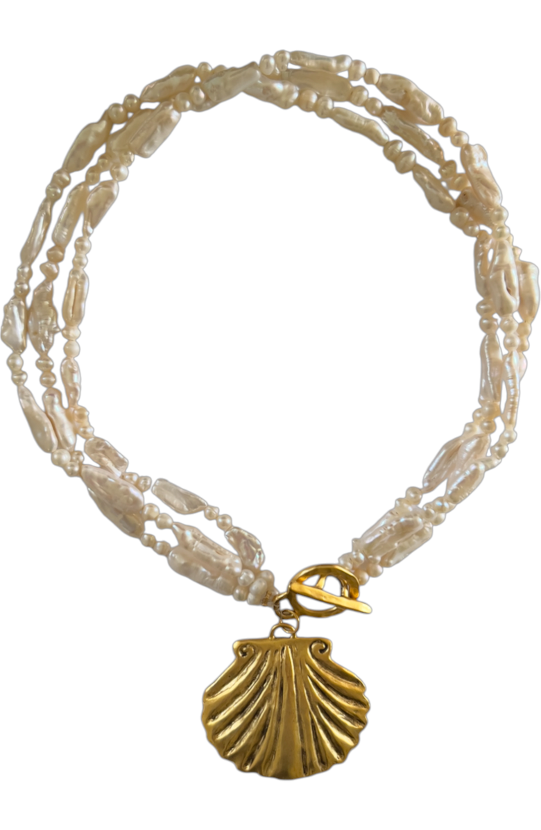 sccollection Aqua Necklace, Main, color, Pearl