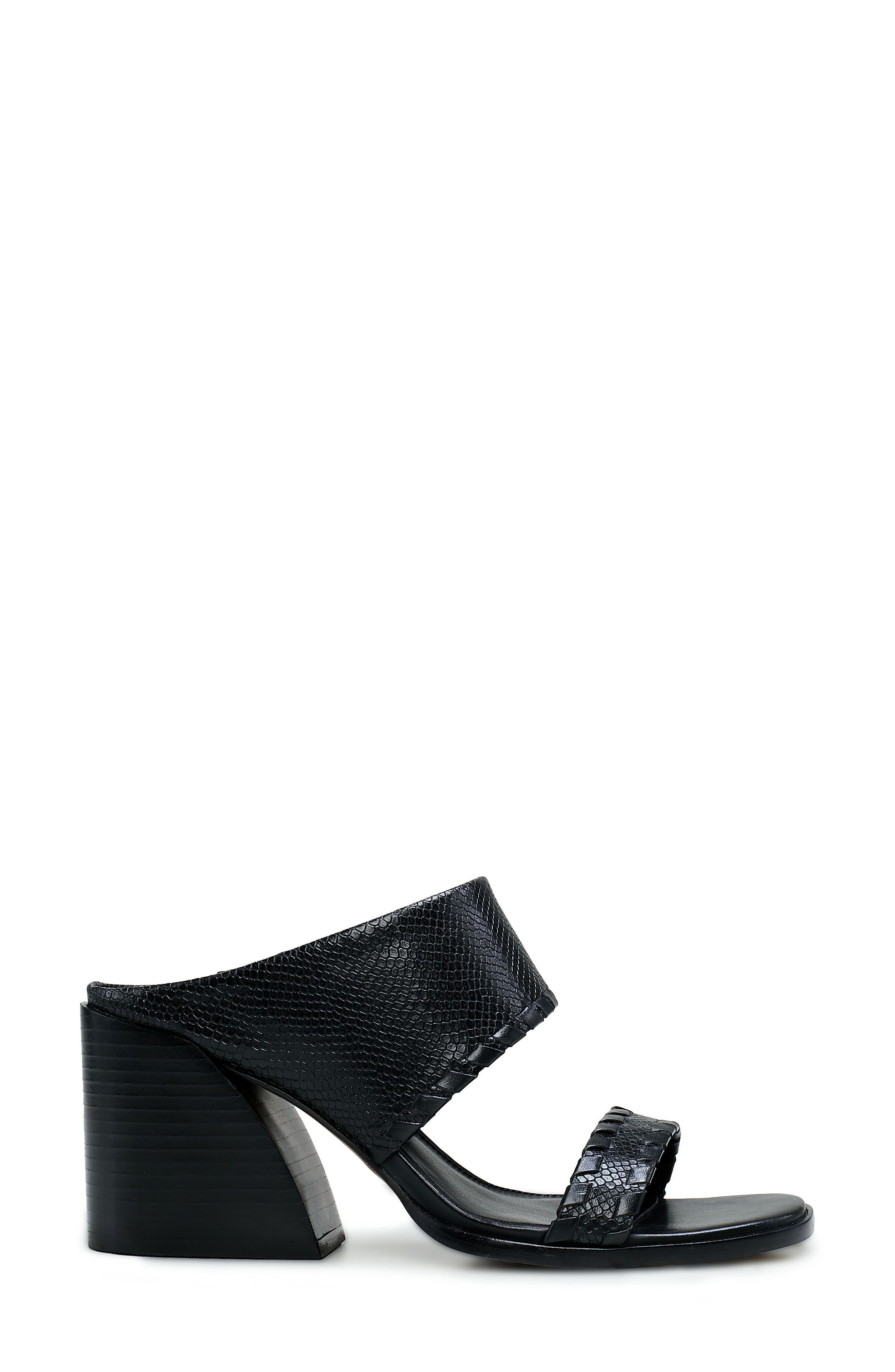 Kafinny Whipstitch Slide Sandal, Alternate, color, BLACK