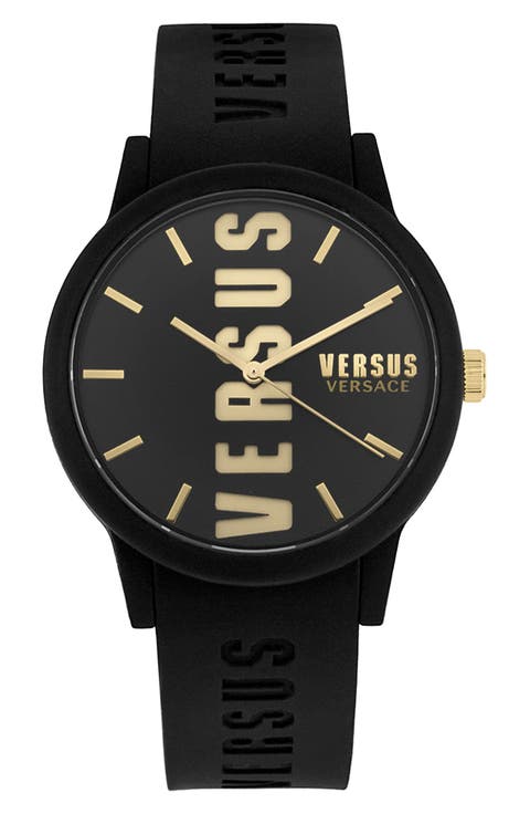 Barbes Three-Hand Quartz Silicone Strap Watch, 40mm