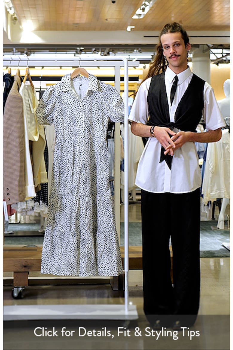 Print Puff Sleeve Maxi Dress video