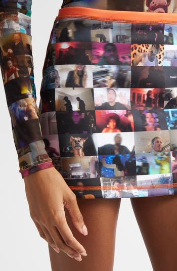 Graphic Miniskirt