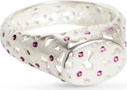 SHANA CAVE Gem Lace Signet Ring