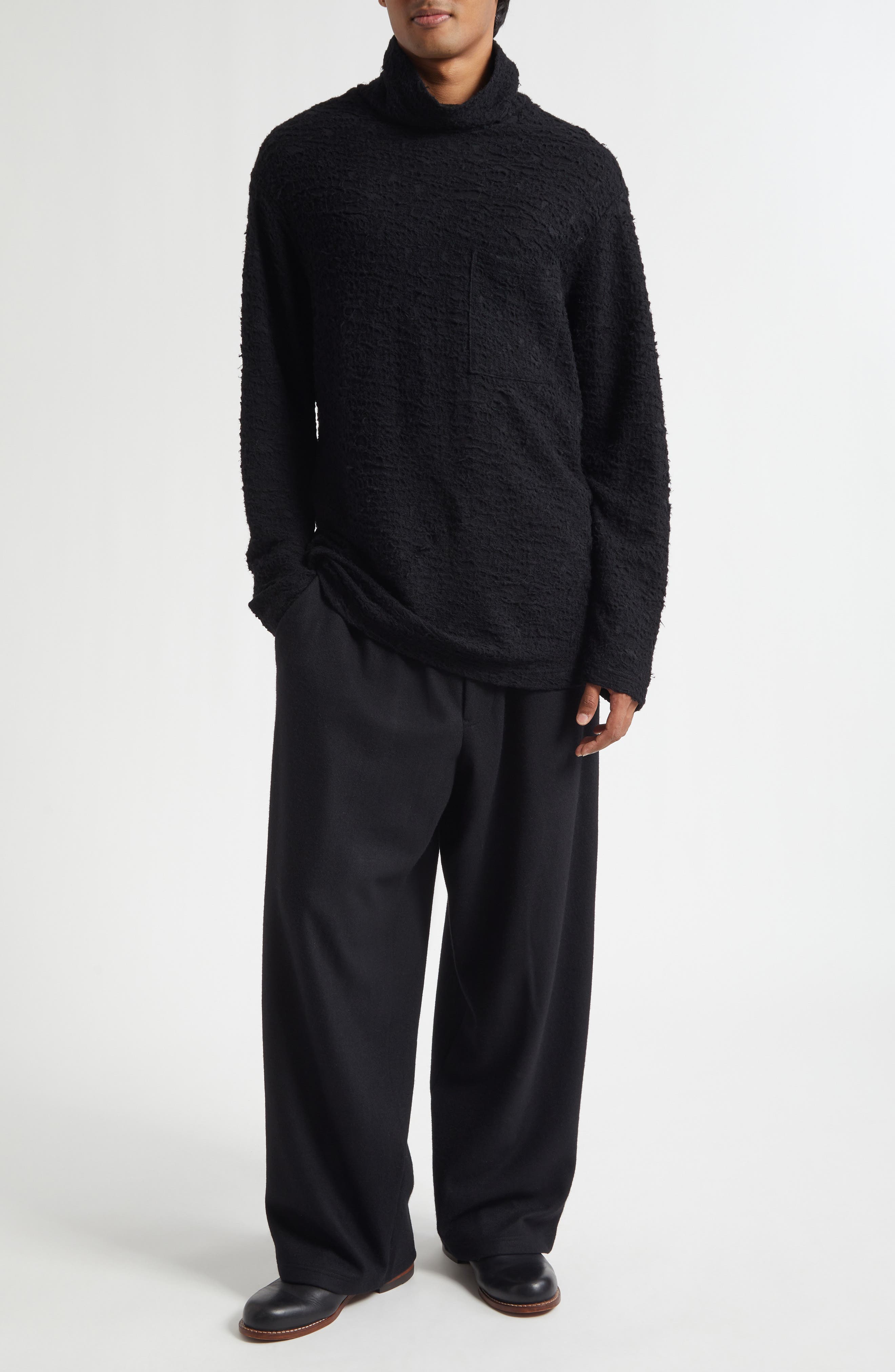 Wool Turtleneck Sweater - image 2
