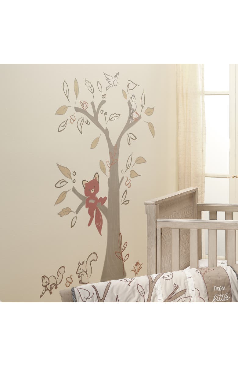 Lambs & Ivy Treetop Fox Tree w/ Woodland Animals Wall Decals/Stickers, Alternate, color, Multicolor