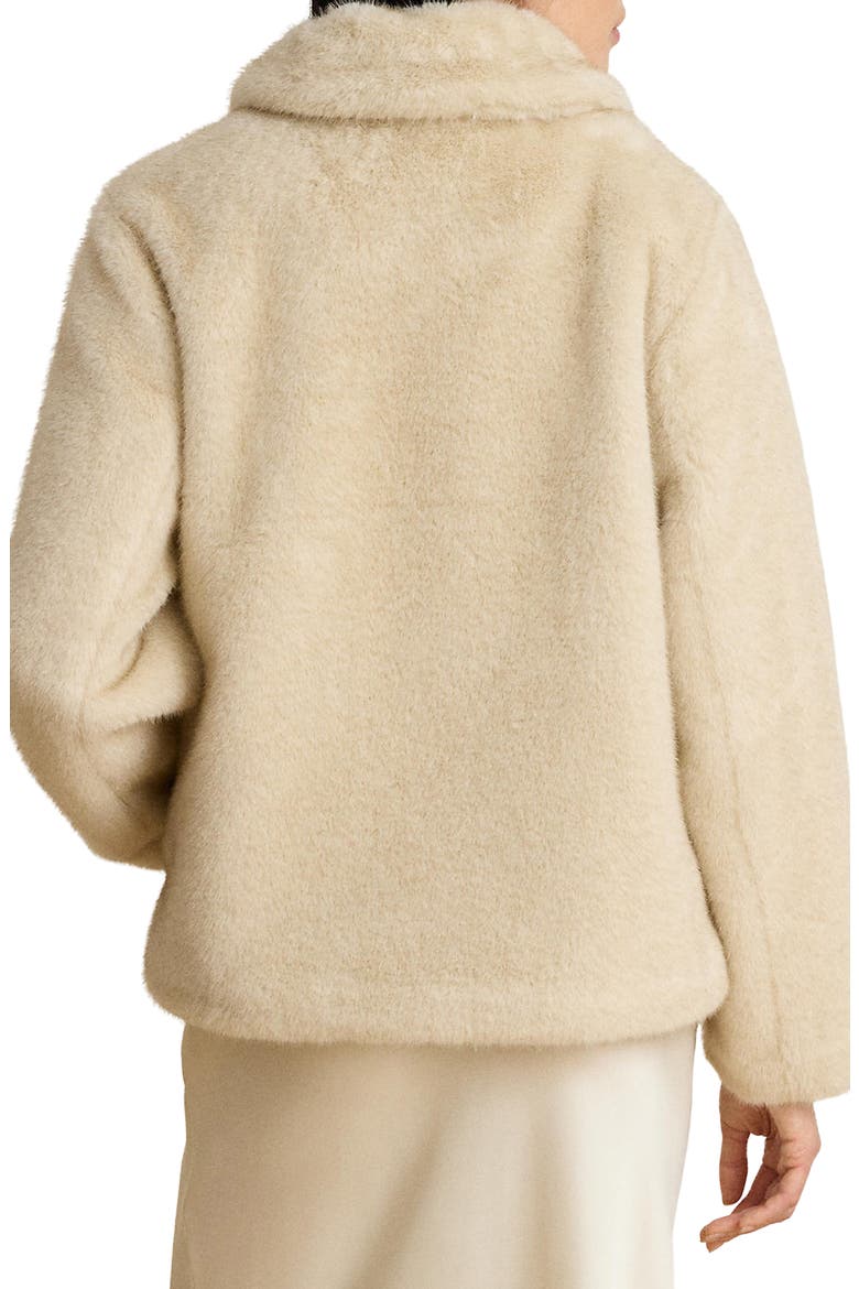 Faux Fur Jacket, Alternate, color, CREAM