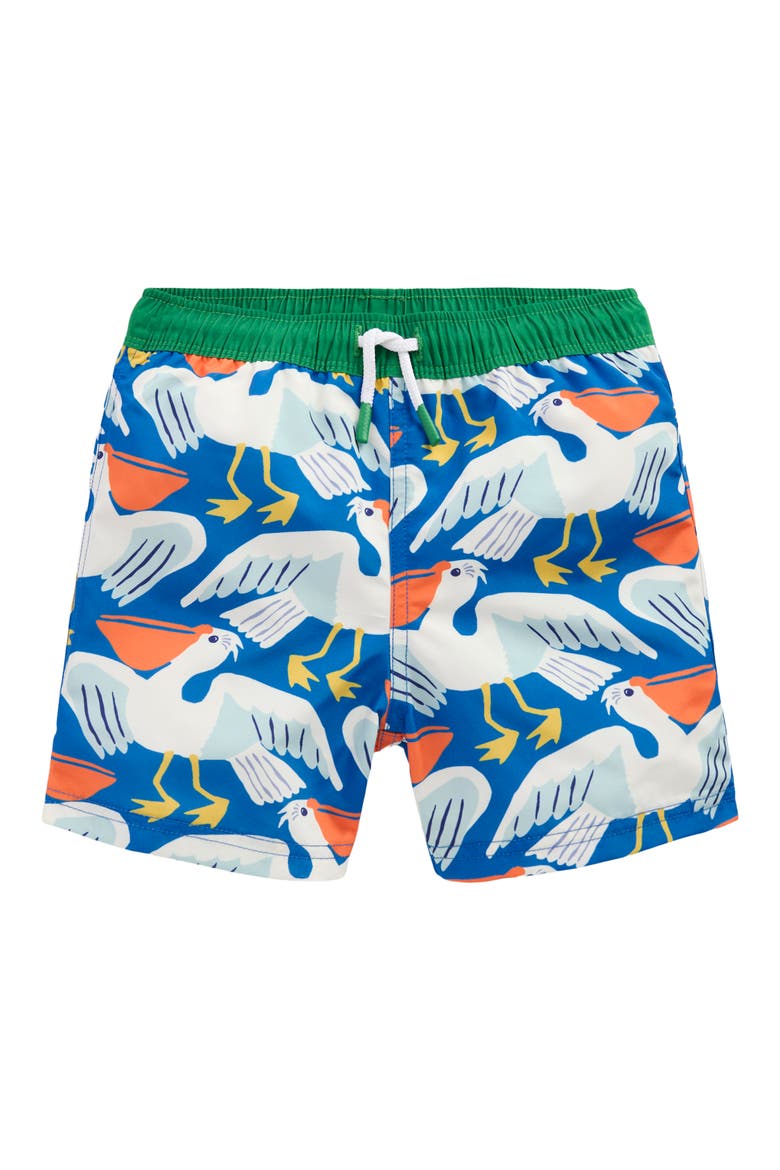 Kids' Print Swim Trunks, Main, color, PELICANS