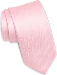 David Donahue Herringbone Silk Tie