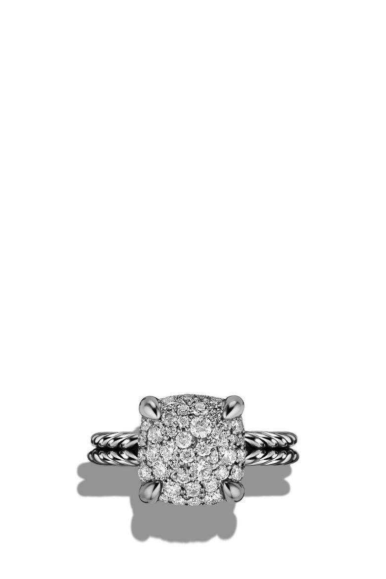 Châtelaine Ring with Diamonds, Alternate, color, SILVER