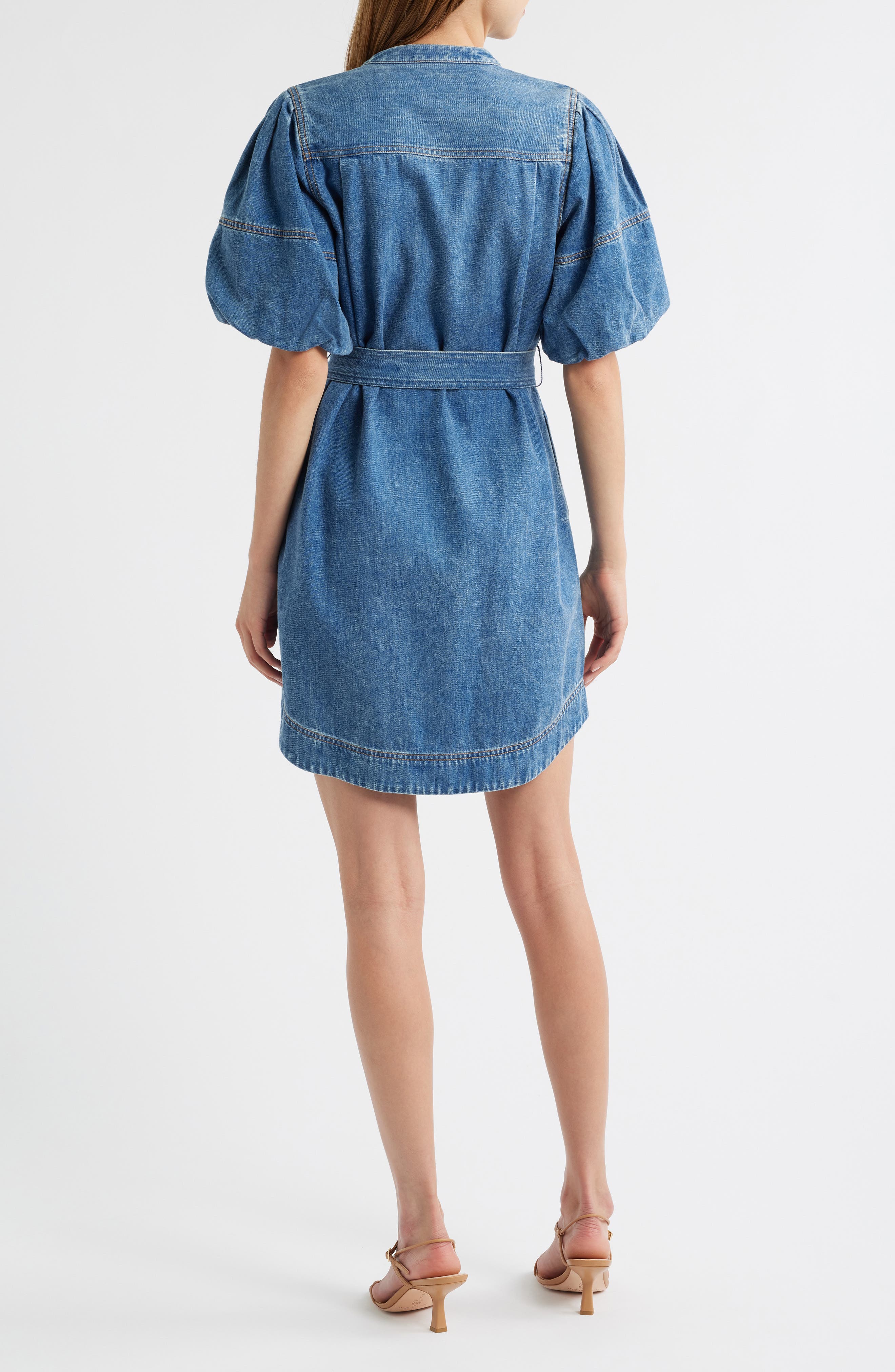 Kingsley Denim Snap-Up Dress - image 2