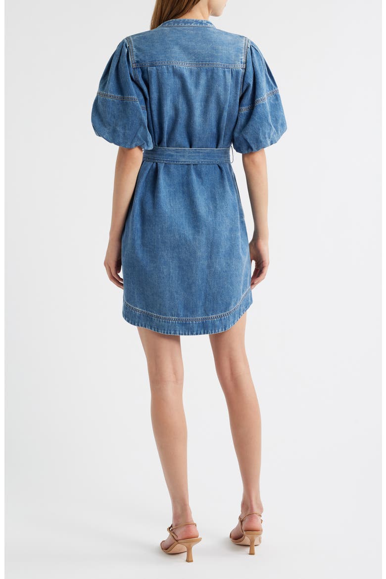 Kingsley Denim Snap-Up Dress, Alternate, color, ANTIQUE BLUE
