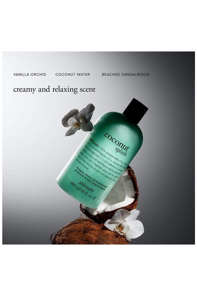 coconut splash shampoo, shower gel & bubble bath, Alternate, color, NO COLOR