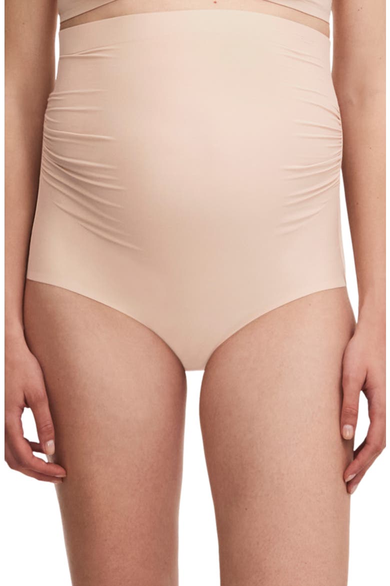 Pure High Waist Maternity Briefs, Main, color, NUDE BLUSH-1N