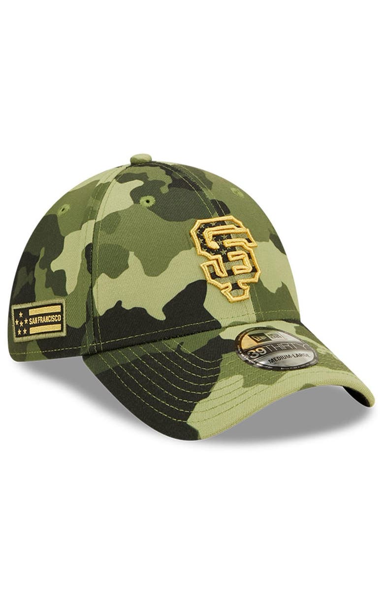 New Era Men's New Era Camo San Francisco Giants 2022 Armed Forces Day 39THIRTY Flex Hat, Main, color, Camo