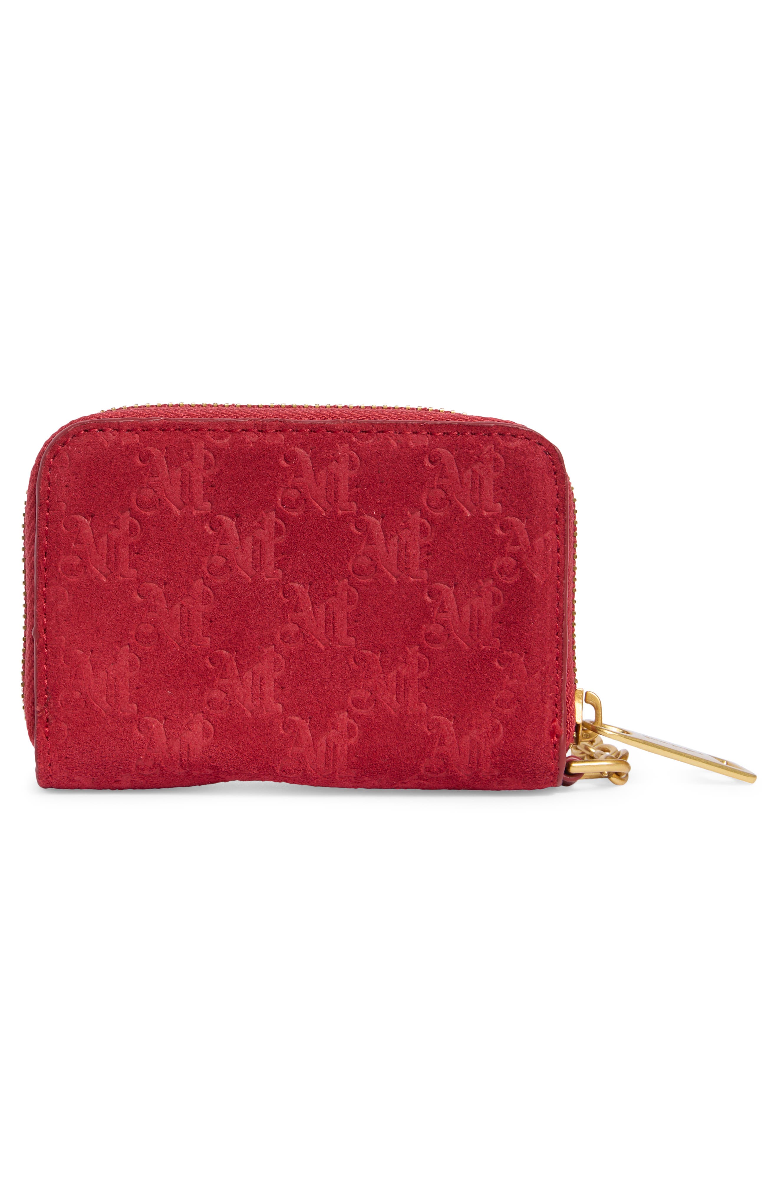 Palm Angels Monogram Leather Zip Around Wallet (Women) | Nordstromrack