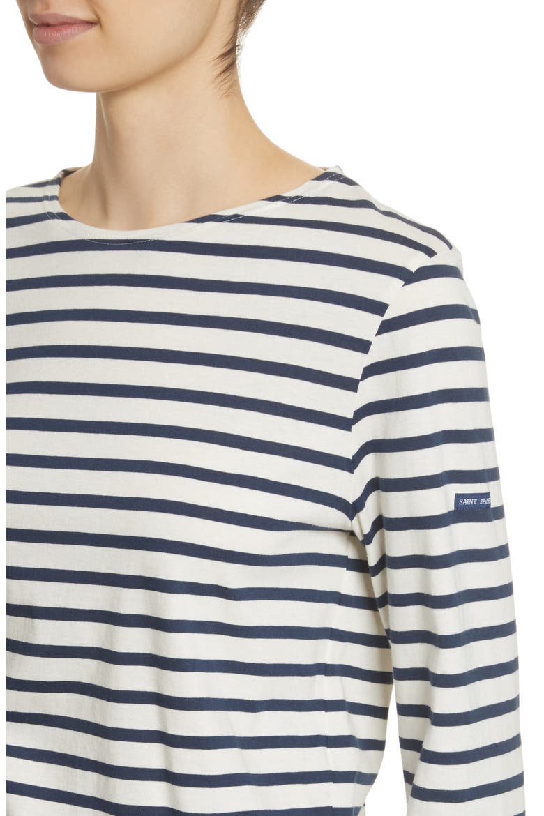 MINQUIERS MODERN - Breton Striped Shirt, Alternate, color, ECRU/MARINE