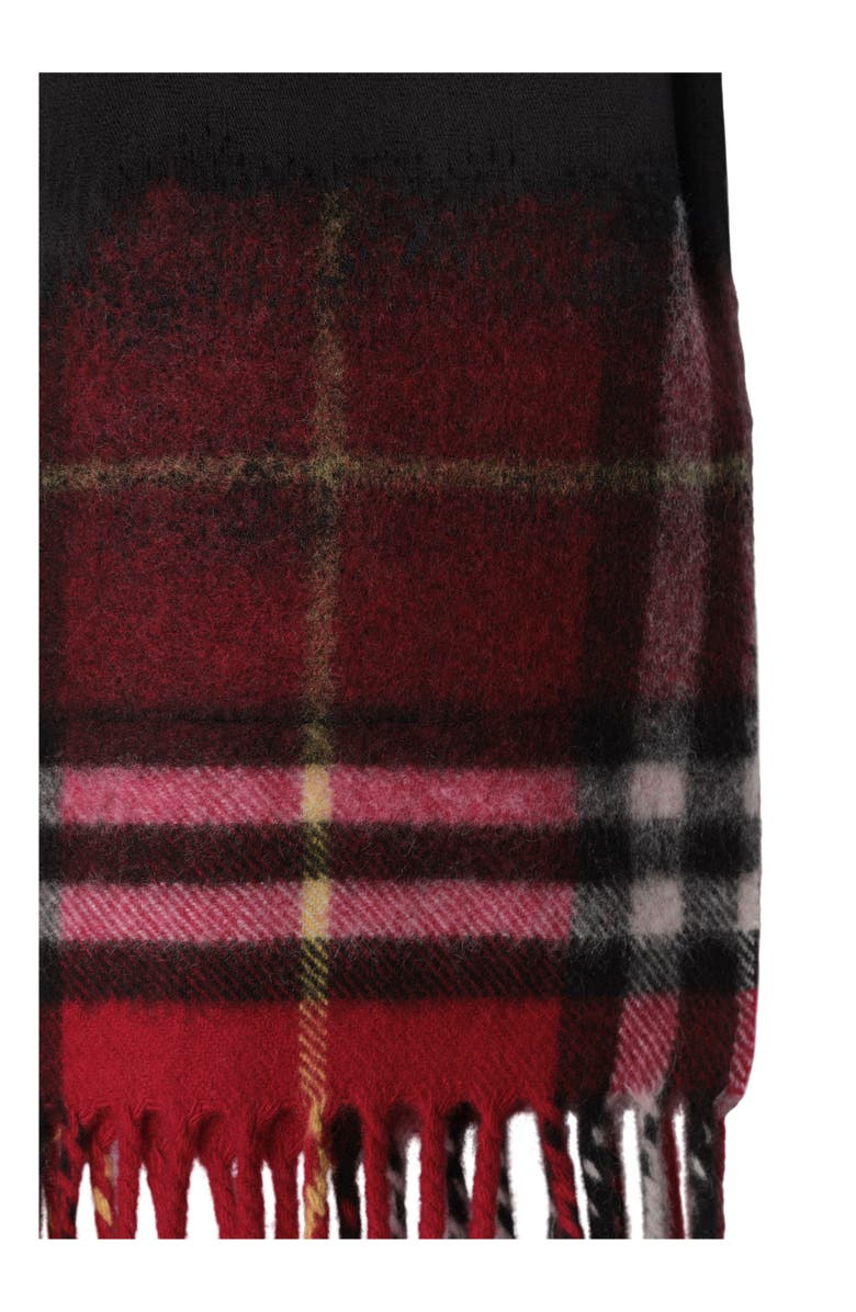 Burberry Satin and Check Scarf Skirt, Alternate, color,