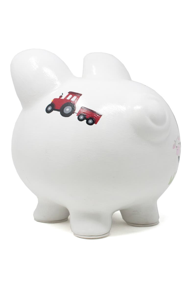 Banyard Piggy Bank, Alternate, color, WHITE