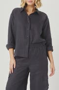 Splendid Stella Linen Button-Up Shirt
