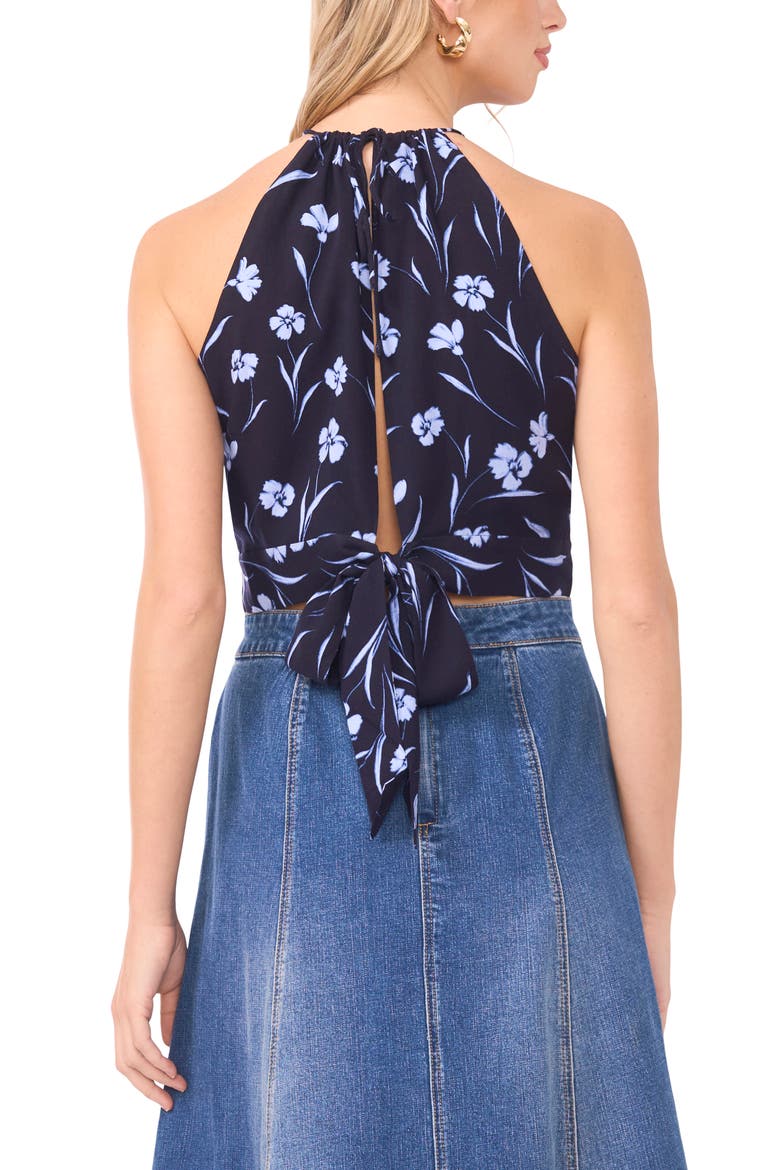 Tie Back Halter Top, Alternate, color, CLASSIC NAVY