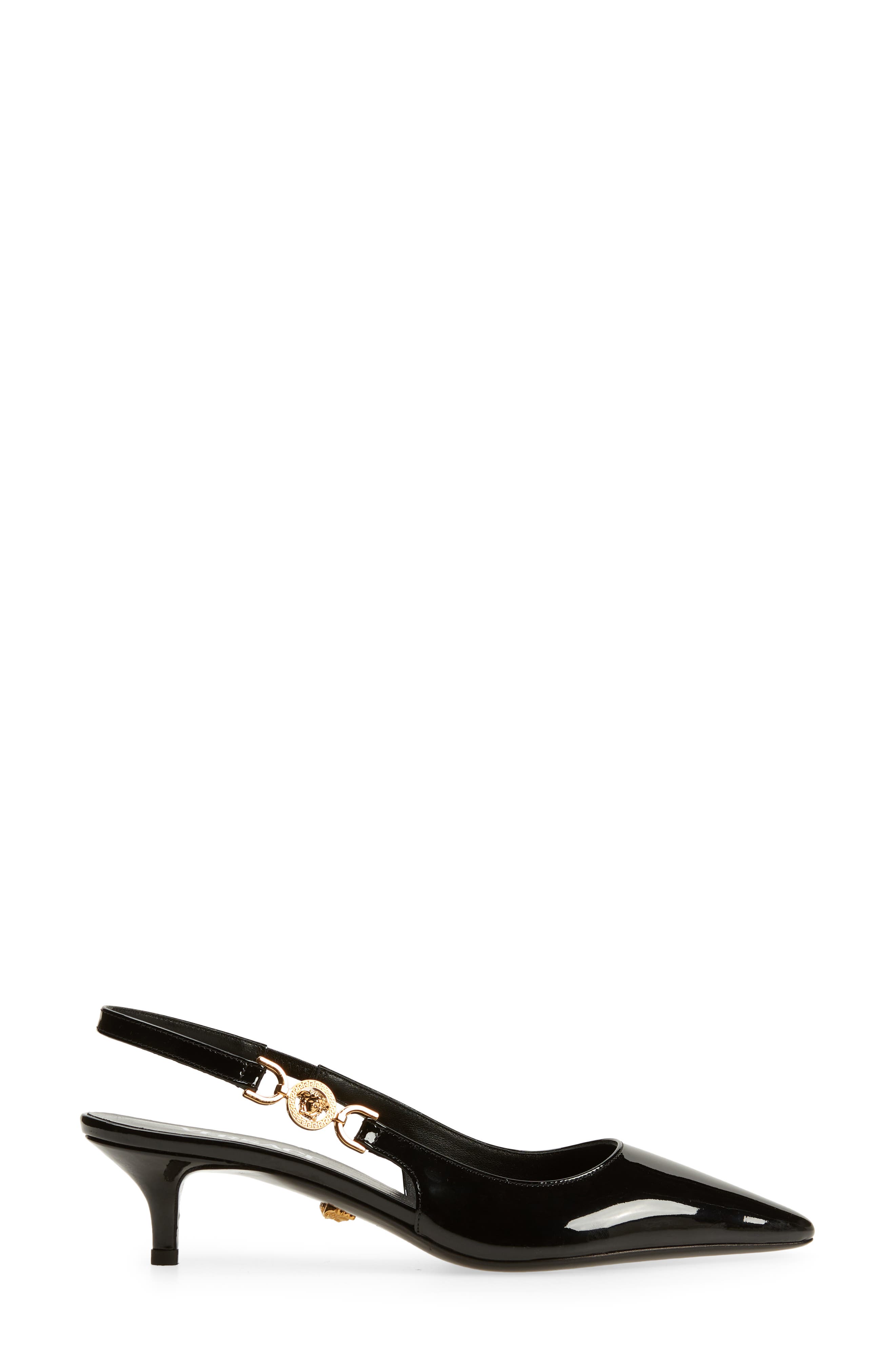 Versace Medusa '95 Kitten Heel Slingback Pump, Alternate, color, 