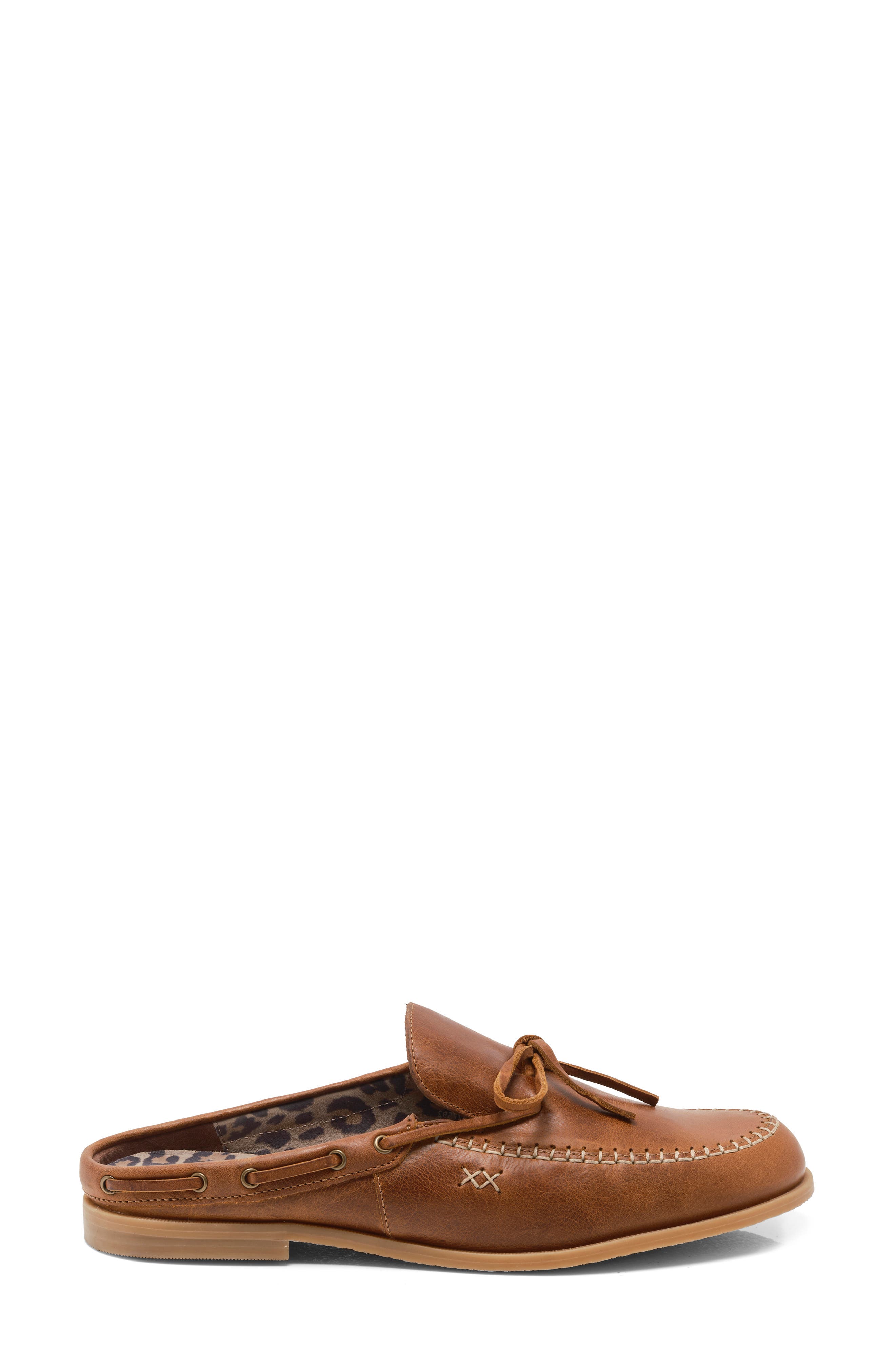 Free People Seas the Day Loafer Mule, Alternate, color, Luggage