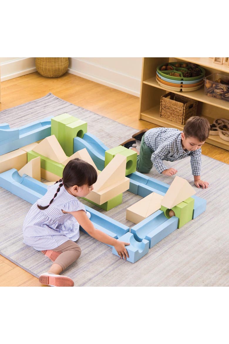 Ramp and Roll Discovery Blocks - 48 Pieces, Alternate, color, Multicolored