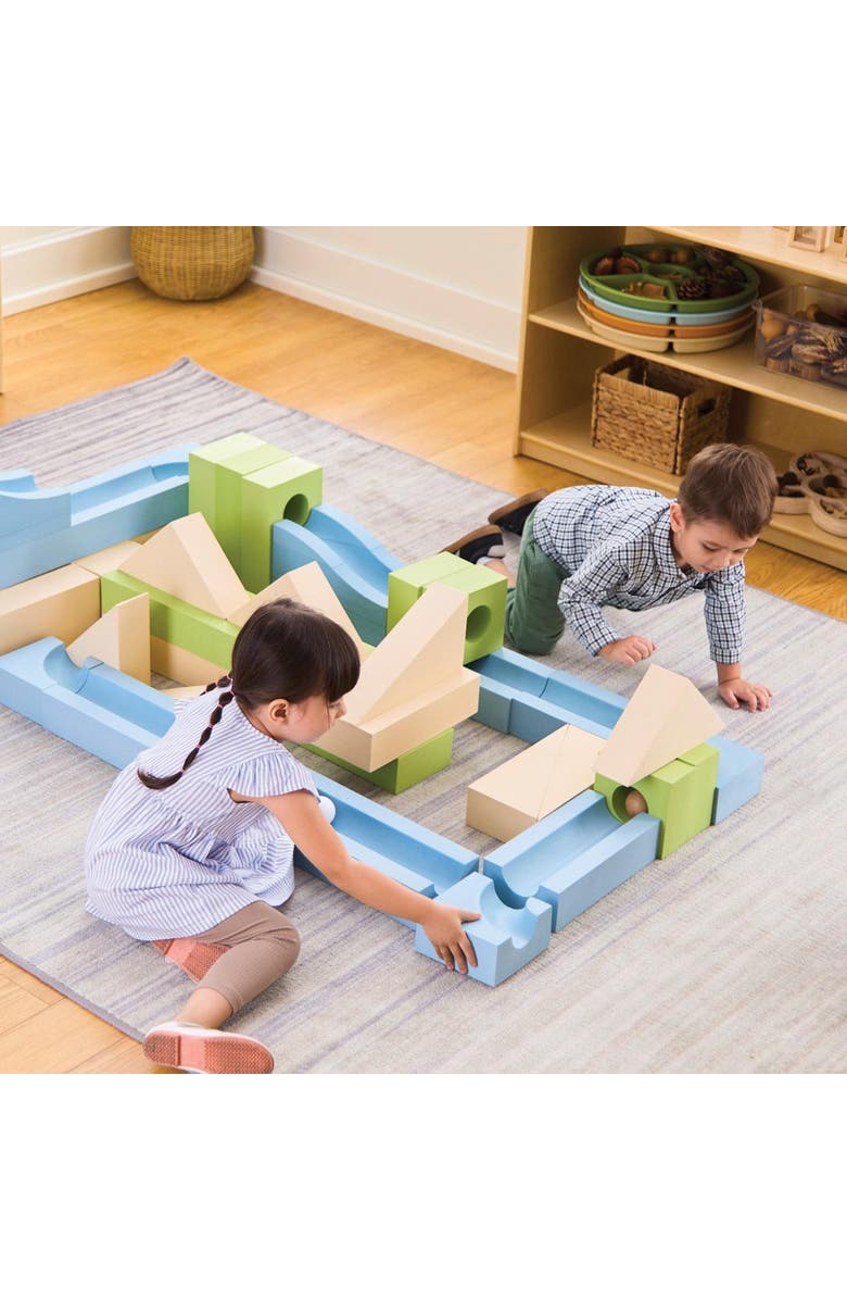 Kaplan Early Learning Company Ramp and Roll Discovery Blocks - 48 Pieces, Alternate, color, Multicolored