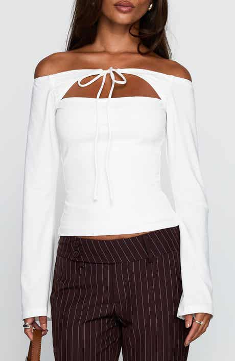 Nevah Off the Shoulder Cutout Top