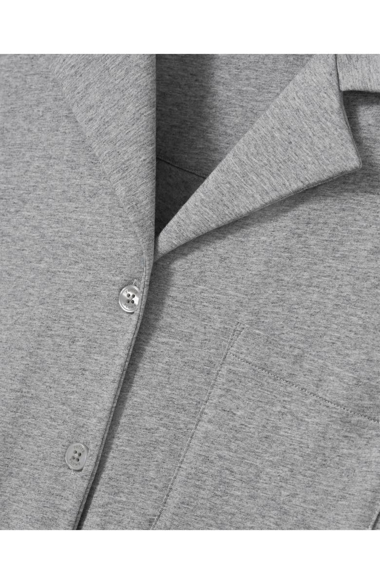 Petite Plume Olivia Featherweight Pima Cotton Short Pajamas, Alternate, color, Grey