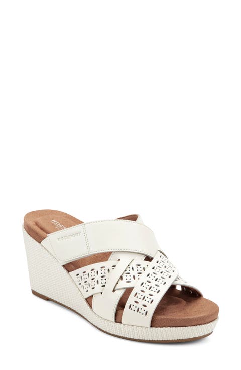 Britta Platform Wedge Slide Sandal (Women)