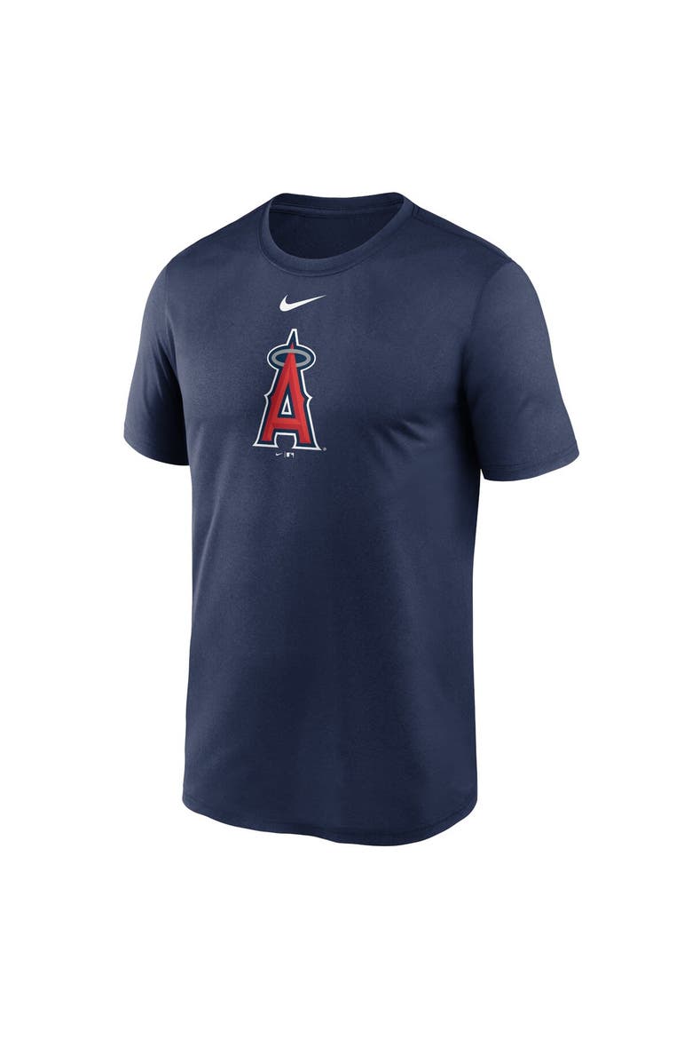 Men's Nike  Navy Los Angeles Angels Legend Fuse Large Logo Performance T-Shirt, Alternate, color, Navy
