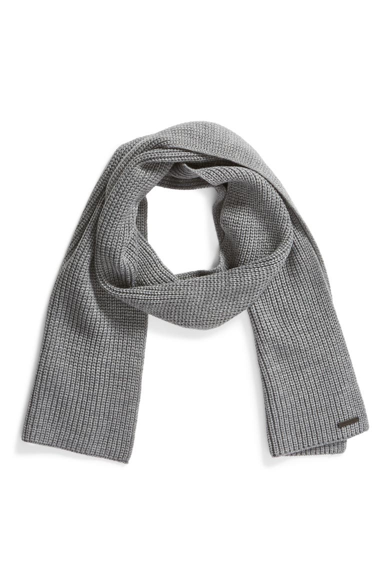 Half Cardigan Scarf, Alternate, color, GREY MARL