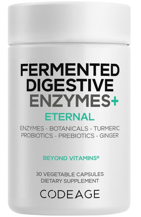 Fermented Digestive Enzymes, Probiotics, Prebiotics, Fermented Organic Botanicals