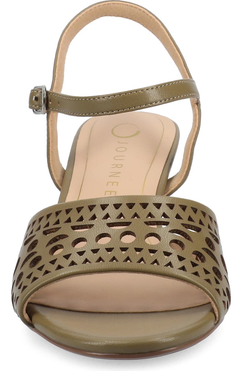 Journee Collection Jessly Ankle Strap Sandal, Alternate, color, Olive