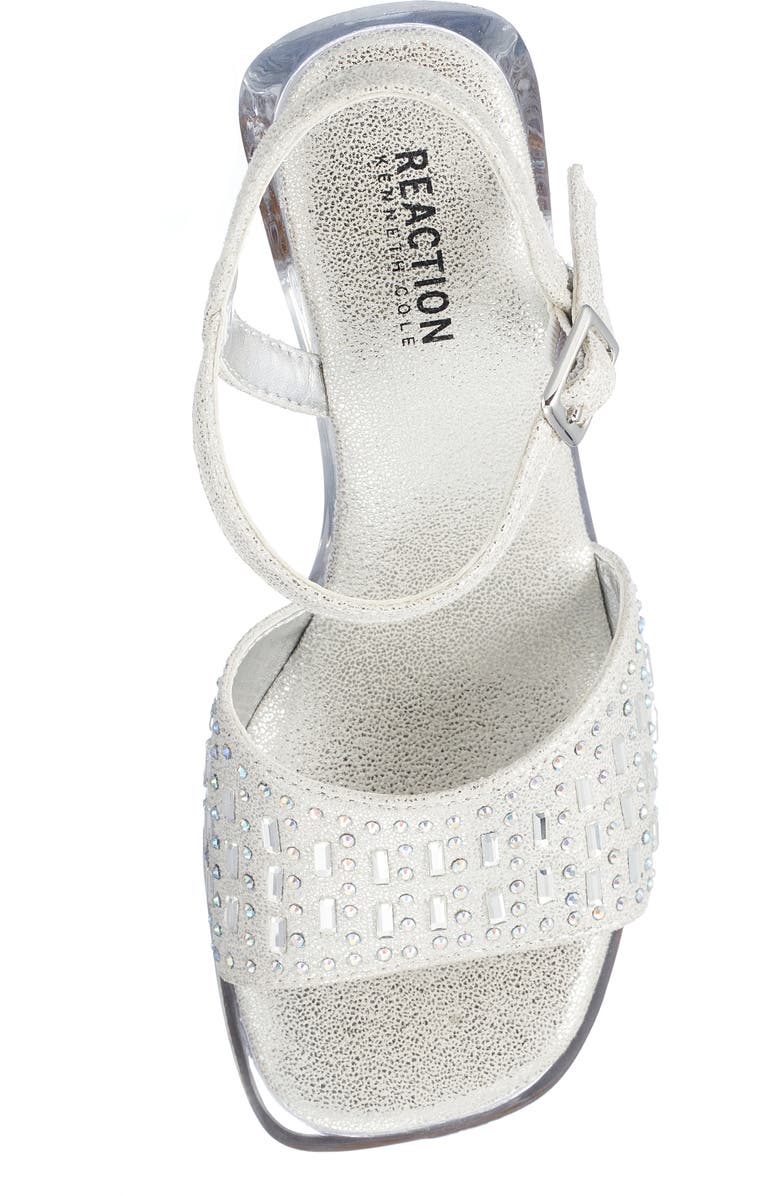 Kenneth Cole Kids' Cinderella Shine Sandal, Alternate, color, Silver