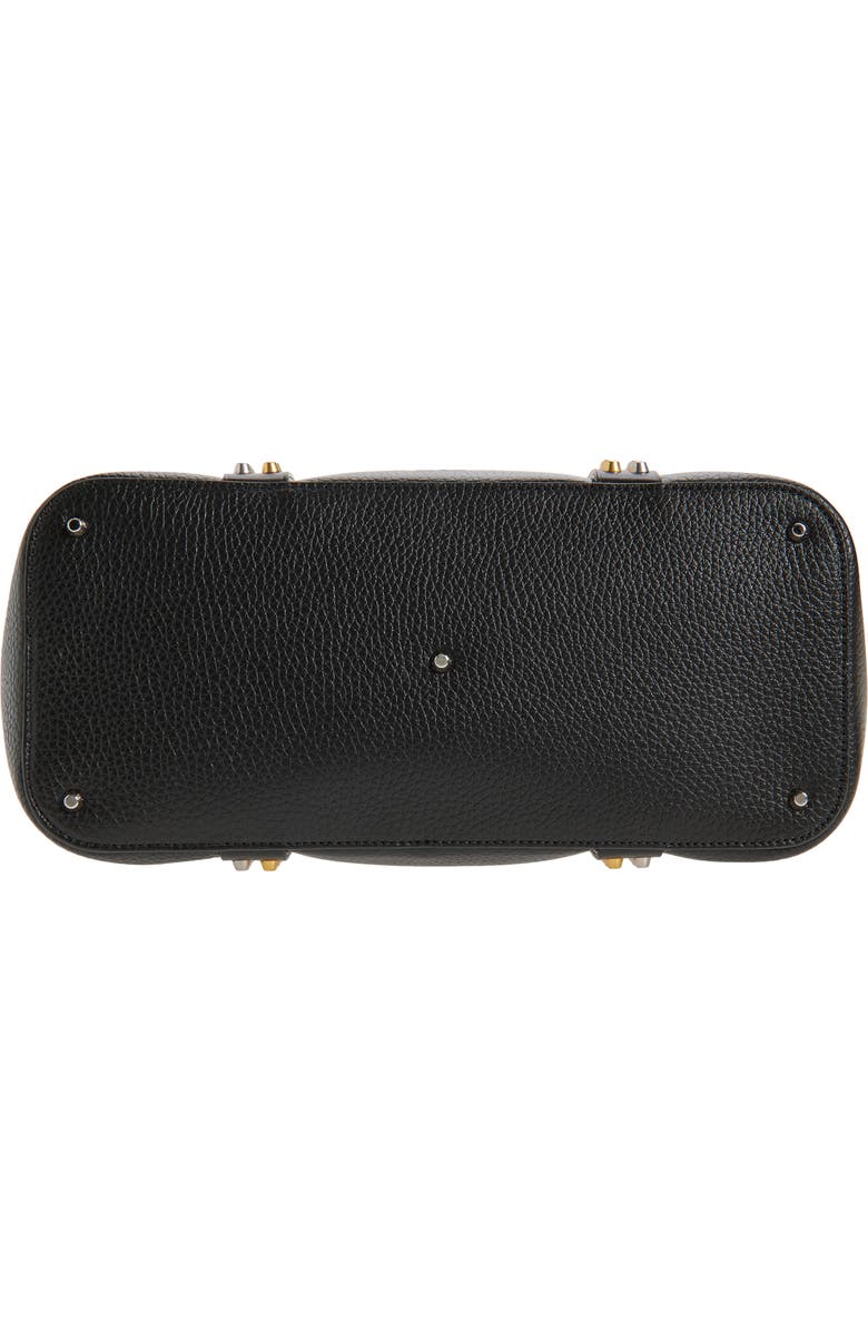 Valentino Medium Rockstud Calfskin Tote, Alternate, color, Black