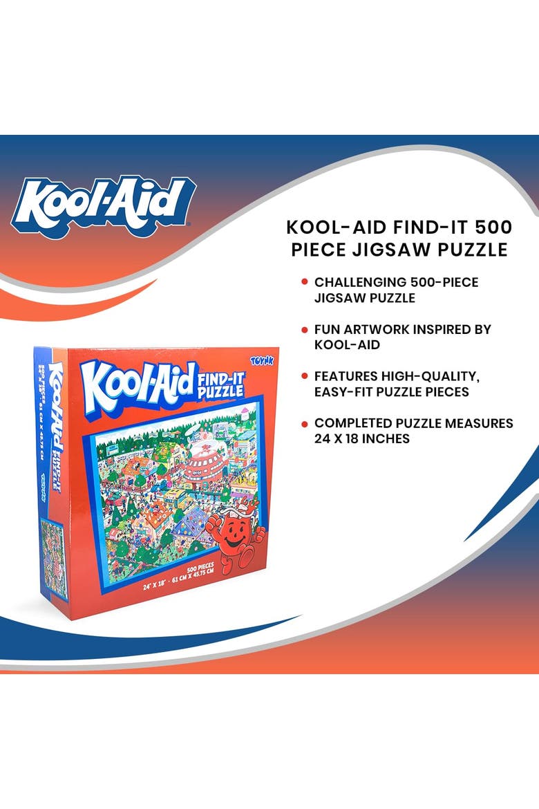 Kool-Aid Find-It 500 Piece Jigsaw Puzzle, Alternate, color, Multi-Color