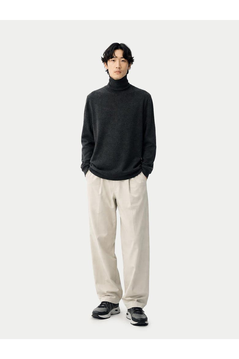 Timeless Turtleneck Cashmere Sweater, Alternate, color, charcoal