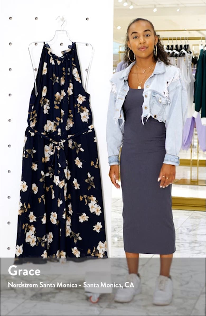 Cinch Floral Midi Dress, sales video thumbnail