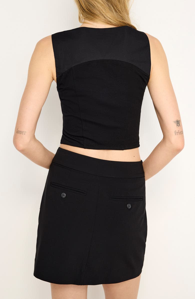 Good American Poplin Corset, Alternate, color, Black001