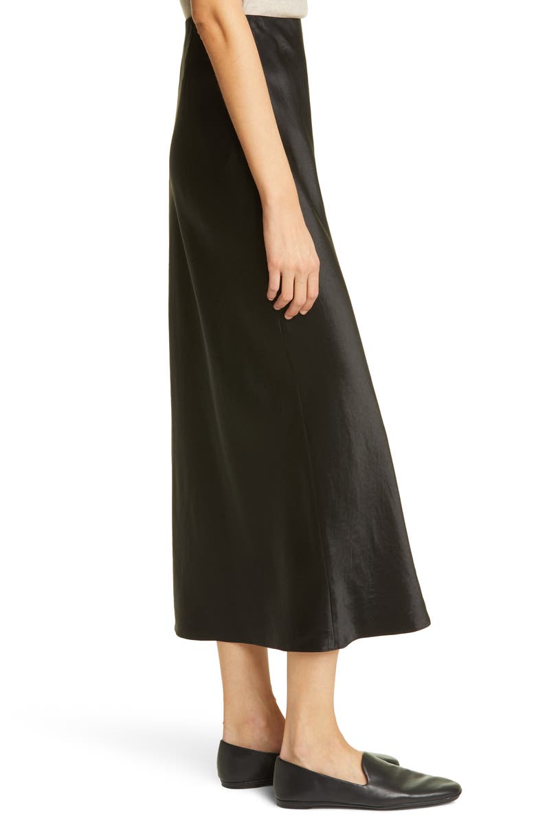 Vince Side Slit Slip Midi Skirt, Alternate, color, 