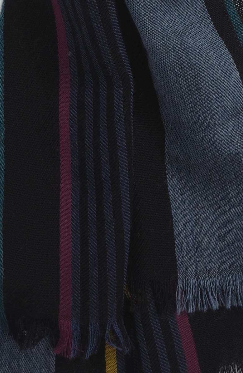 Paul Smith Stripe Wool Blend Scarf, Alternate, color, 